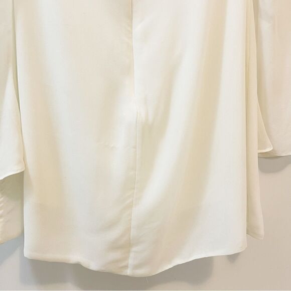 House of CB Babydoll Ivory Chiffon Halter Dress Size L ( Plus Cup) - Picture 11 of 13